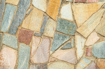 Texture background image, granite stone is complex in the fence. Stone wall, background from plate. Abstract granite from the wall texture
