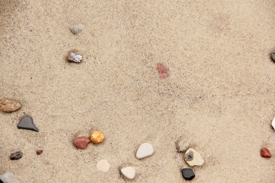 Sand Strand Hintergrund Steine Kiesel Kieselsteine Textur