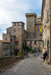 Bolsena (Italy) - The medieval town with castle on Bolsena Lake, Lazio region, central Italy