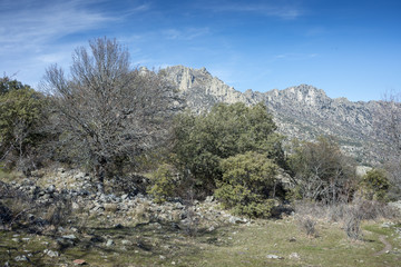 Views of La Cabrera Range, in Guadarrama Mountains, Madrid, Spain
