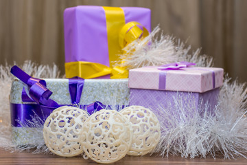 New Year 2018 and Chritmas photos for postcards and greeting cards