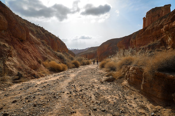 Rainbow mountains in asian geopark at China