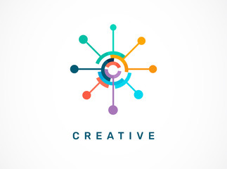 Logo - creative, technology, tech icon and symbol