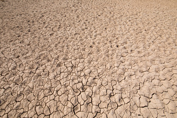 dry earth ground background, drought in Entrepenas reservoir, in Guadalajara, Castilla, Spain Europe
