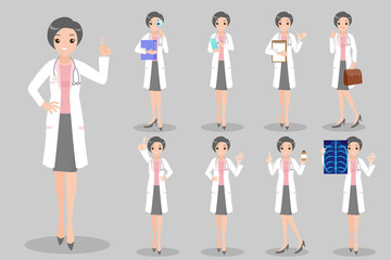 Fototapeta premium cute cartoon doctor