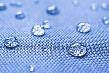 Waterproof coating background with water drops