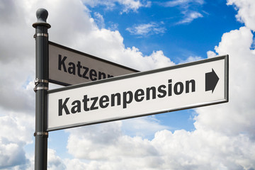 Fototapeta premium Schild 197 - Katzenpension