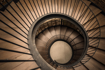 Spiral circle Staircase decoration interior