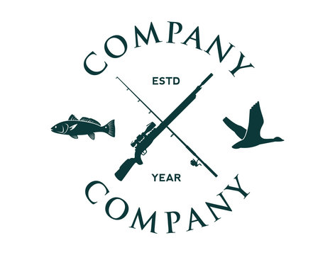 Hunting Fishing Logo Images – Browse 9,123 Stock Photos, Vectors, and Video