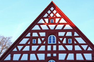 gable of a half-timbered house