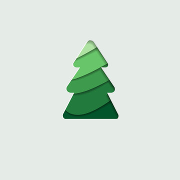 greeting card with a Christmas tree