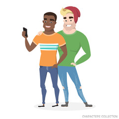 male friend taking a selfie