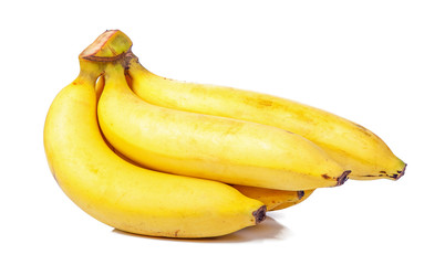 Bunch of bananas isolated on white background