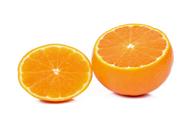 Orange fruit isolated on white background