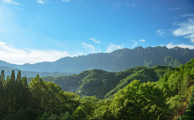 Fototapeta premium Pasmo górskie Północne Alpy Togakuren