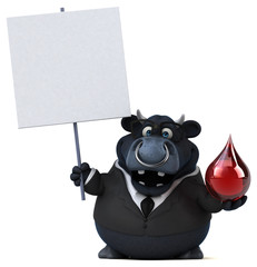 Black bull - 3D Illustration