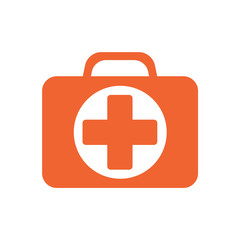 First Aid Kit Symbol and Medical Services Icon