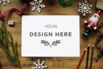 Christmas design space mockup