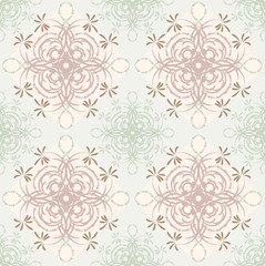 Seamless abstract floral pattern,mandala pattern