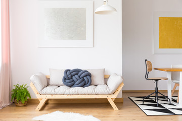 Trendy arrangement of modern furniture