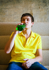 Young Man with a Beer