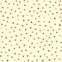 Festive seamless pattern with colored stars.