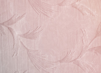 Texture, background, pattern. Tulle of pastel pink tones. Abstract background of pink fabric. Soft texture of the fabric, pink pastel tone. Shabby chic style. Crumpled tulle as a background.