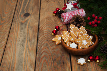 Christmas ginger and honey cookies