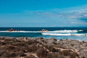 Fototapeta na wymiar coastal landscape of Sardinia, cliff