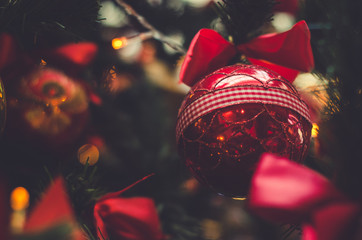 Christmas decoration – red ball