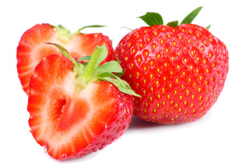 Strawberry isolated on white background. Clipping Path