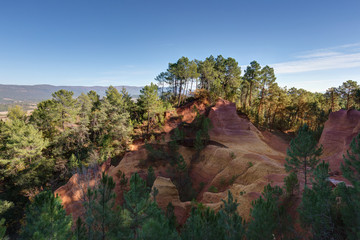 Carrieres d ocre de Roussillon-Provence