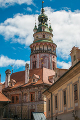 Fototapeta premium Scorcio dell'antico e famoso castello di Cesky Krumlov