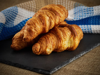 Croissants prepared for breakfast