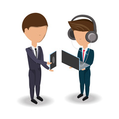 avatar businessmen design concept 