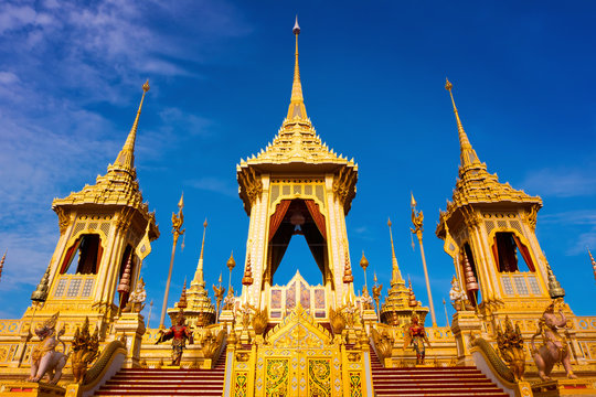 The royal crematorium of His Majesty late King Bhumibol Adulyadej in Bangkok, Thailand
