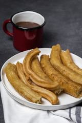 churros with hot chocolate