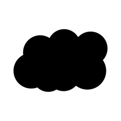 cloud weather icon image vector illustration design  black and white