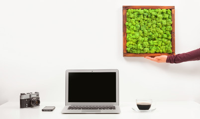 Minimalistic bussiness workplace.