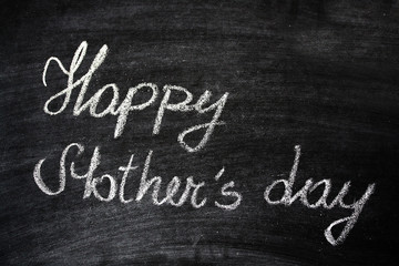 Obraz premium Happy Mother's Day Greeting On A Chalkboard