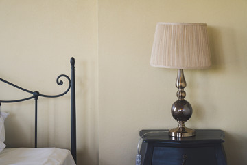Vintage Lamp in bedroom for decoration