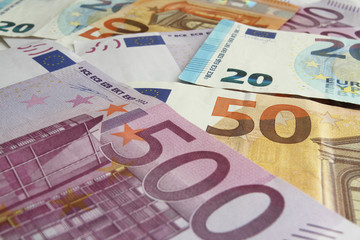 Euro Geldscheine Sparen
