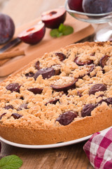 Plum tart. 