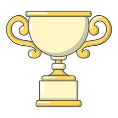 Goblet icon, cartoon style