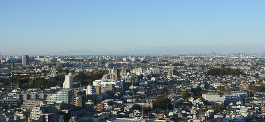日本の東京都市景観「練馬区などを望む（画面右奥には、さいたま新都心などが見える）」