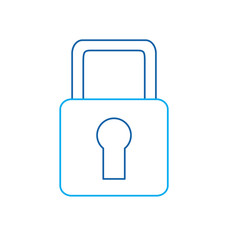 security padlock lock access protection icon vector illustration