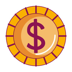 coin money isolated icon vector illustration design
