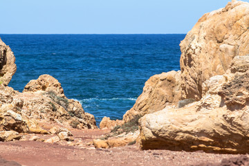 Fototapeta na wymiar Landscape near Cala Pregonda, Menorca, Spain