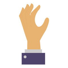 hand human catching icon vector illustration design