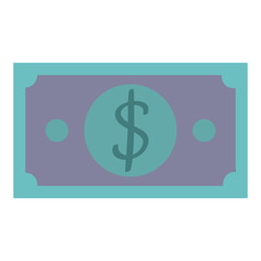 bill dollar money icon vector illustration design